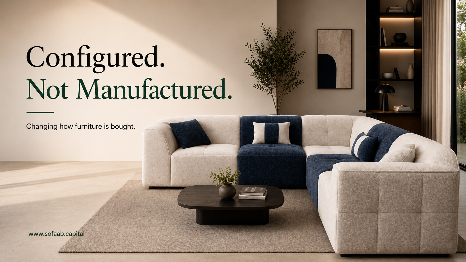 Configured. Not Manufactured. Changing how furniture is bought.